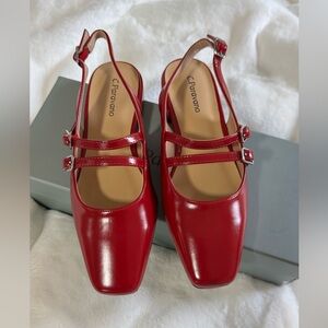 C.Paravano Chic Parisian style Double-Strap Mary Jane US 6 $150